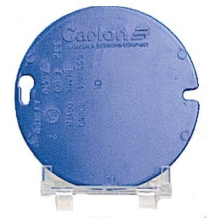 ABB Electrical Box Cover, Round, Non-Metallic, Blank E460R-CAR